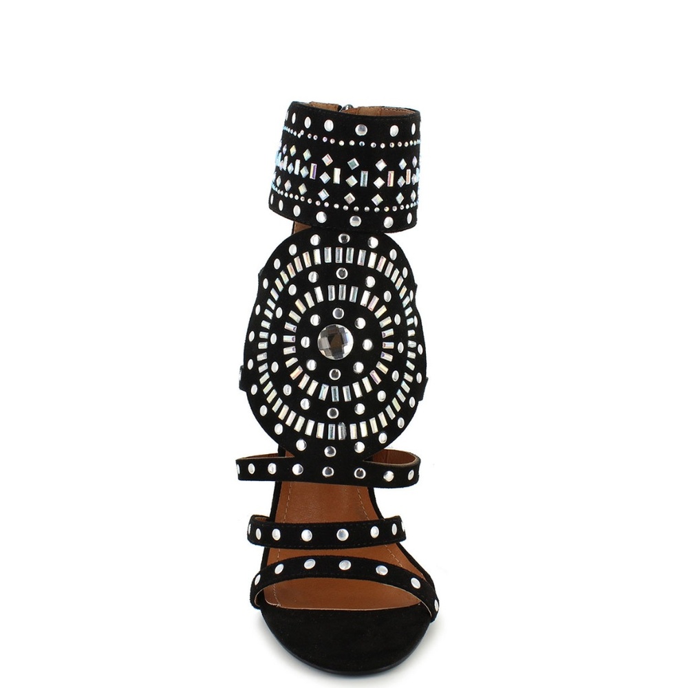 LAST🔥SZ 11 Studded Open Toe Gladiator Heel Sandal - Picture 4 of 5